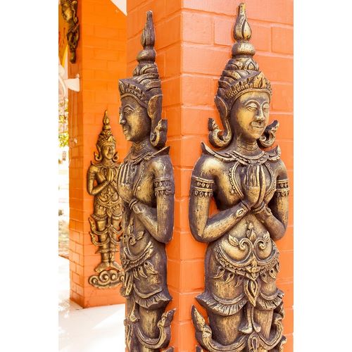 Thailand-Nong Khai Province Relief statues ornament walls Phra That Bang Phuan temple